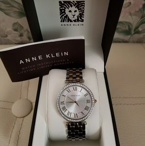 Anne Klein two-tone watch